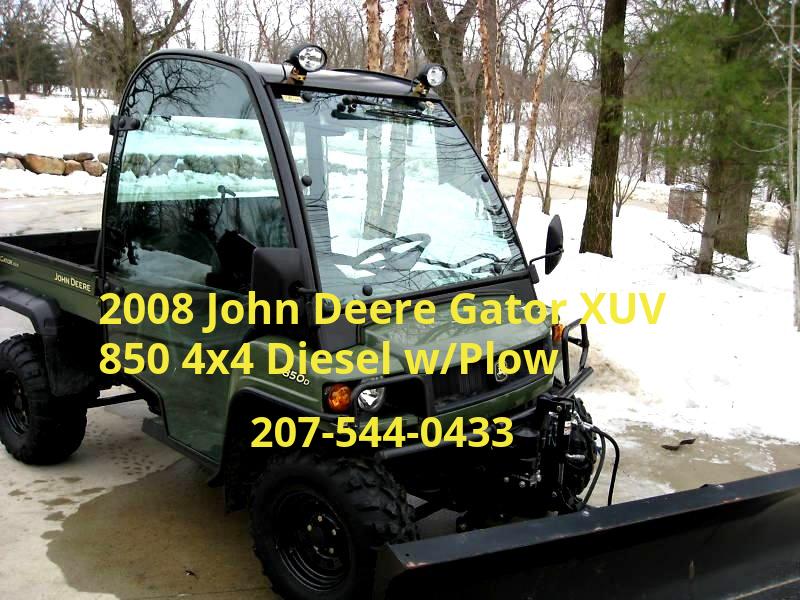  John Deere 4x4 w/Cab & Plow