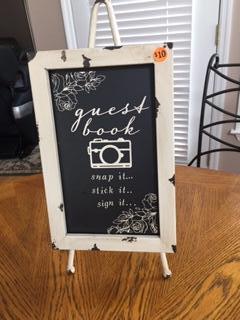 GUEST BOOK DECOR ON STAND