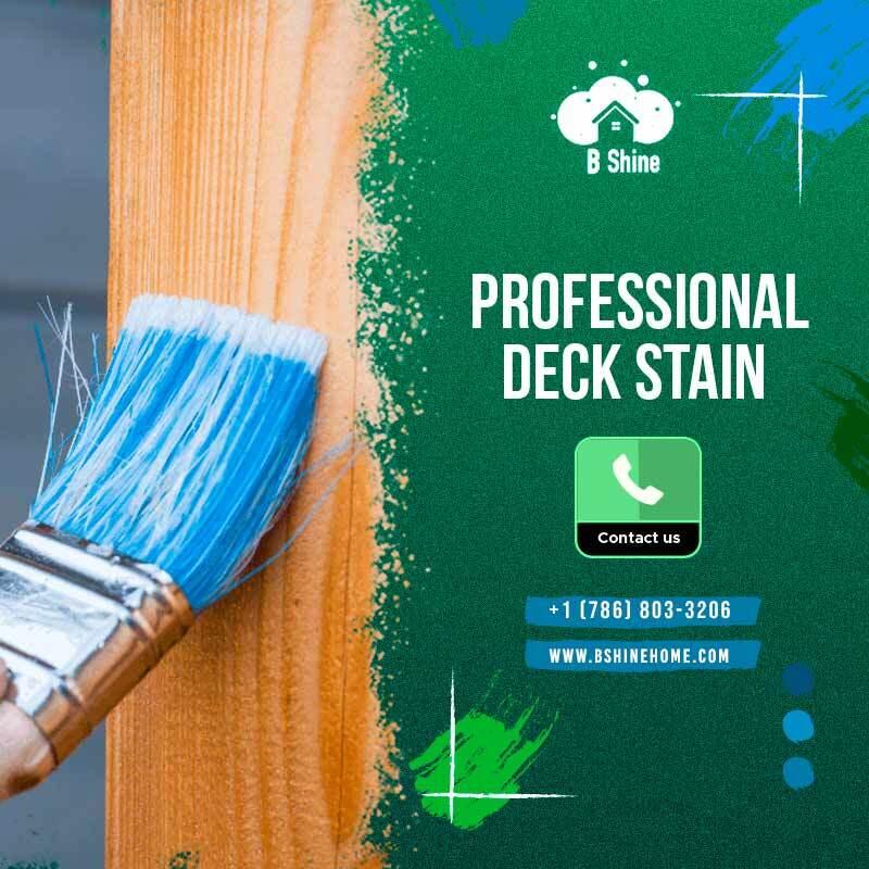 Professional deck stain services in Massachusetts