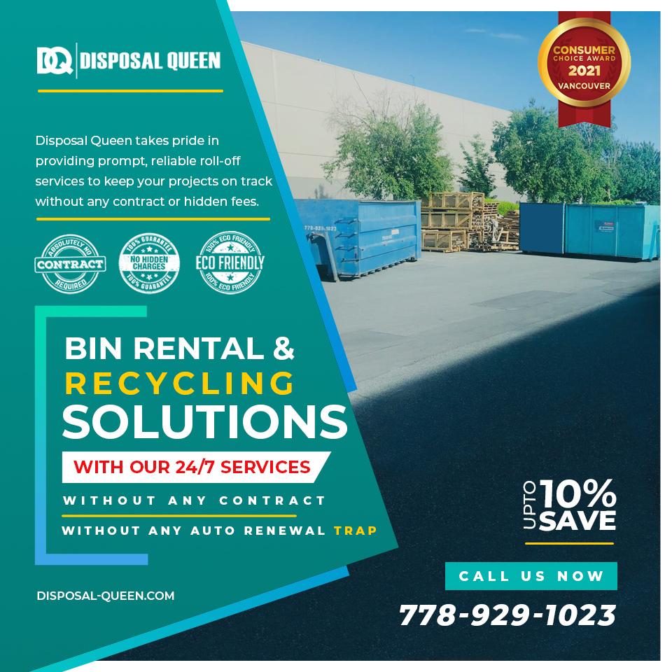 Reliable Bin Rental & Recycling Services Vancouver