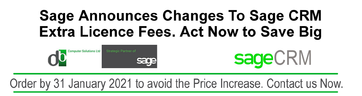 Sage Announces Change to Subscription Pricing for Sage CRM