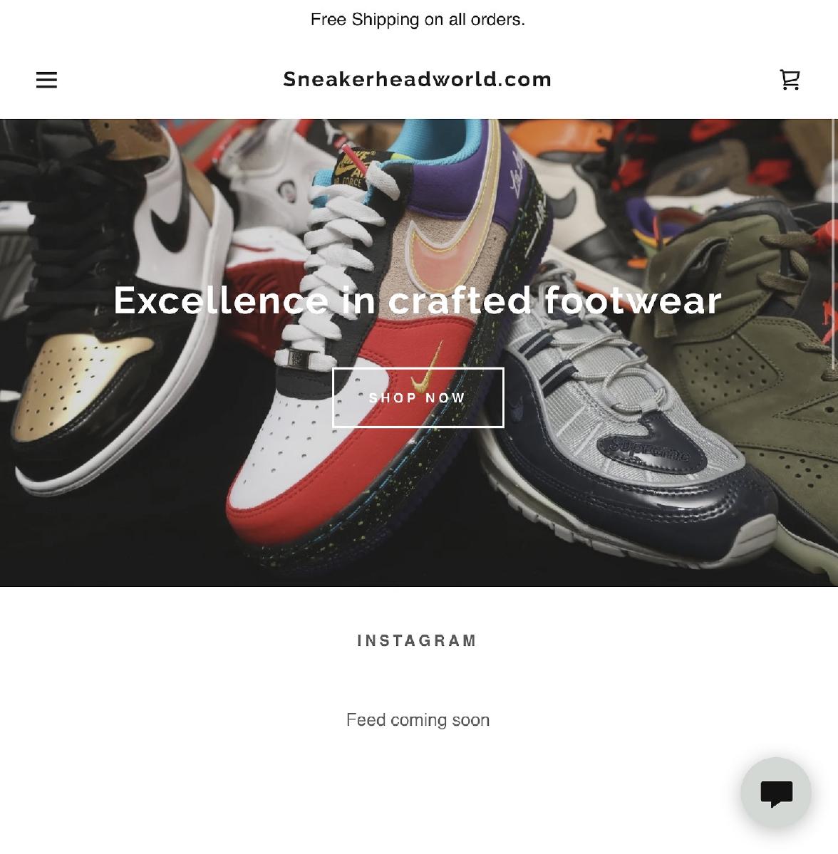 Sneakerheadworld.com. DOMAIN FOR SALE. GREAT VALUE
