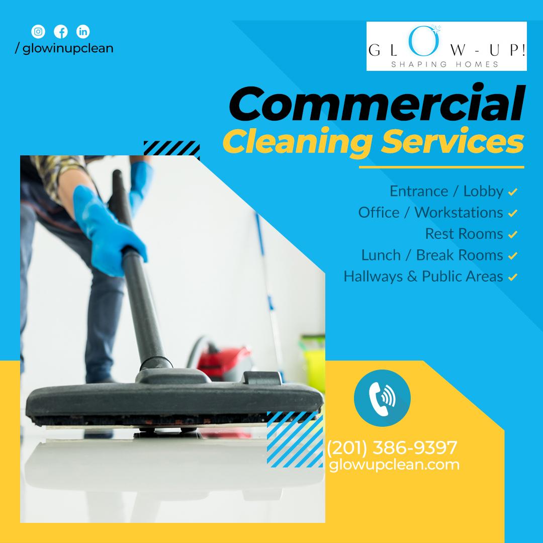 commercial cleaning services New York city (glow up)