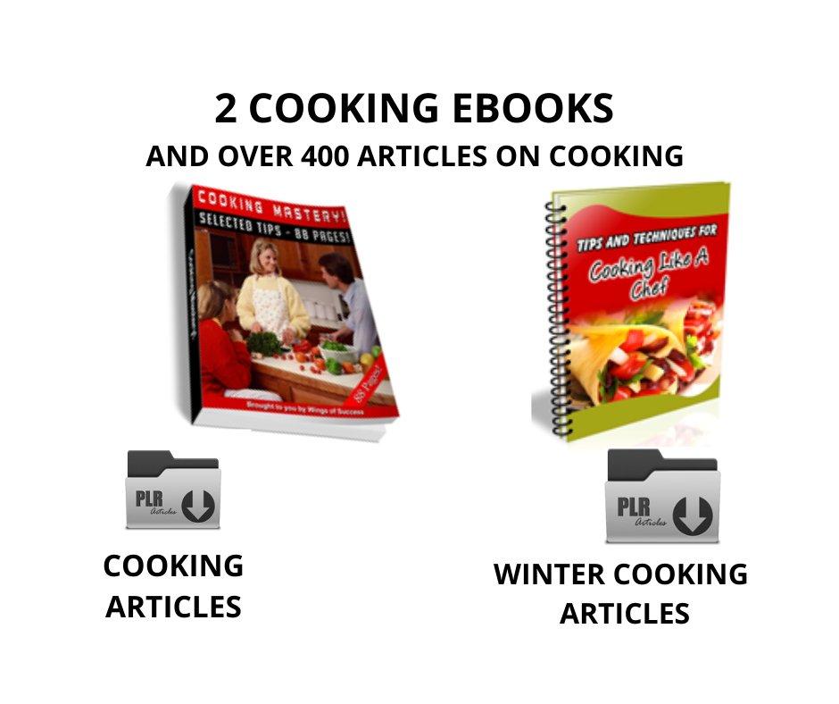 2 Cooking eBooks and over 400 Cooking Articles