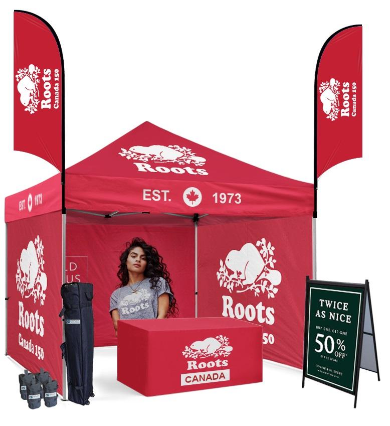 Canopy Pop Up Tents With Full Graphics Design