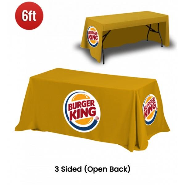 Trade Show Table Covers | Plain & Custom Printed Tablecloths
