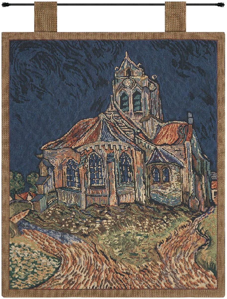 CHURCH OF AUVERS I BELGIAN TAPESTRY