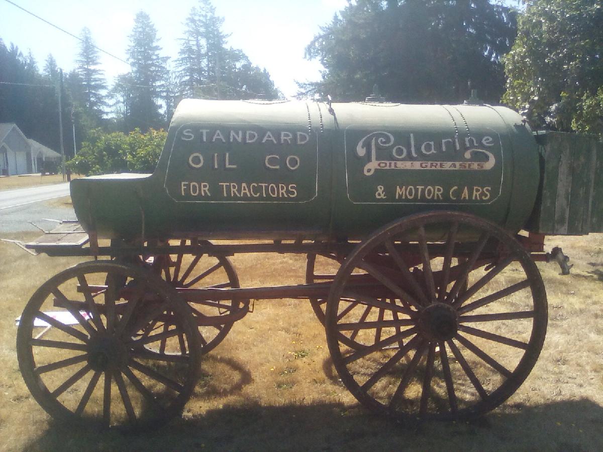 Early 's ERA horse-drawn fuel delivery Wagon