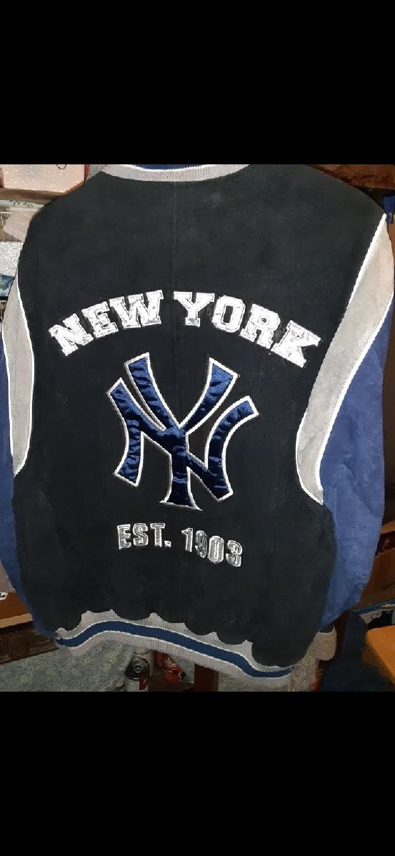 Large Suede leather NY Yankees Jacket