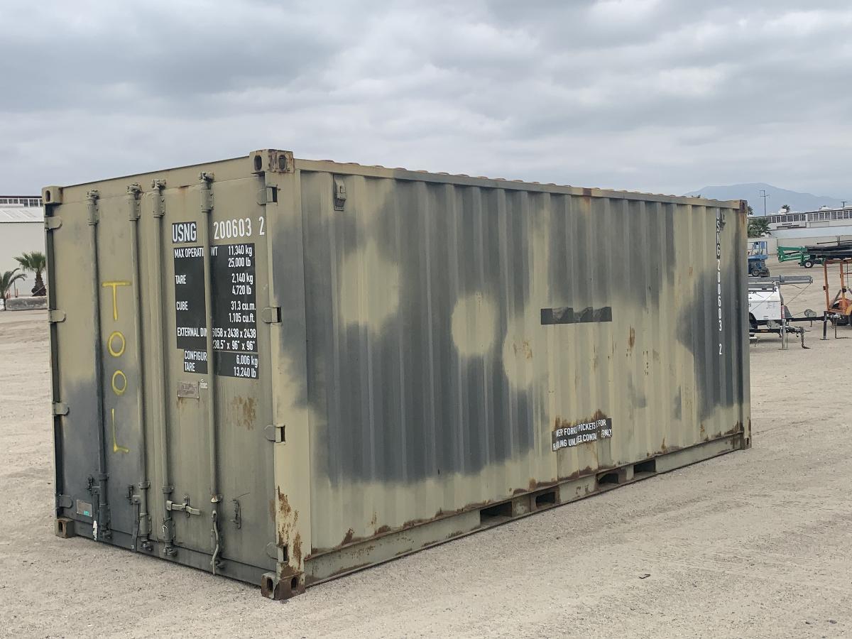 20' CARGO CONTAINER W/TOOL BOXES #