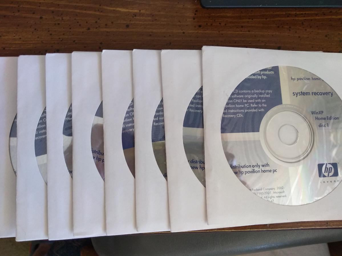 8 CDS -SystemRecovery- WinXP / Home Edition