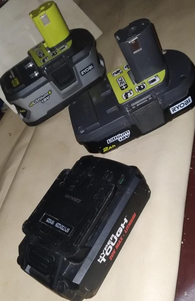Ryobi Hyper touch batteries