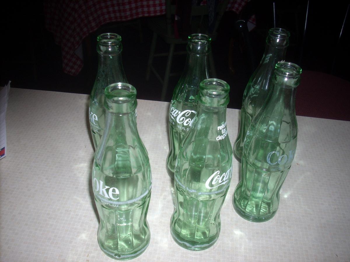 vintage Coke bottles