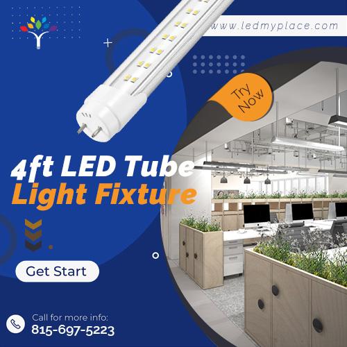 Buy Rebate Eligible 4FT LED Tube Light Fixture