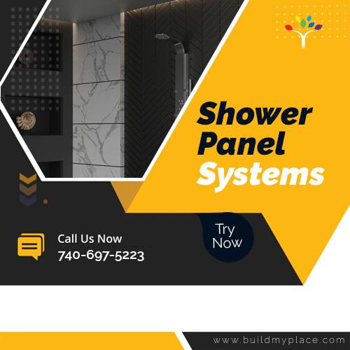 Buy multiple jets Shower Panel Systems for modern bathroom