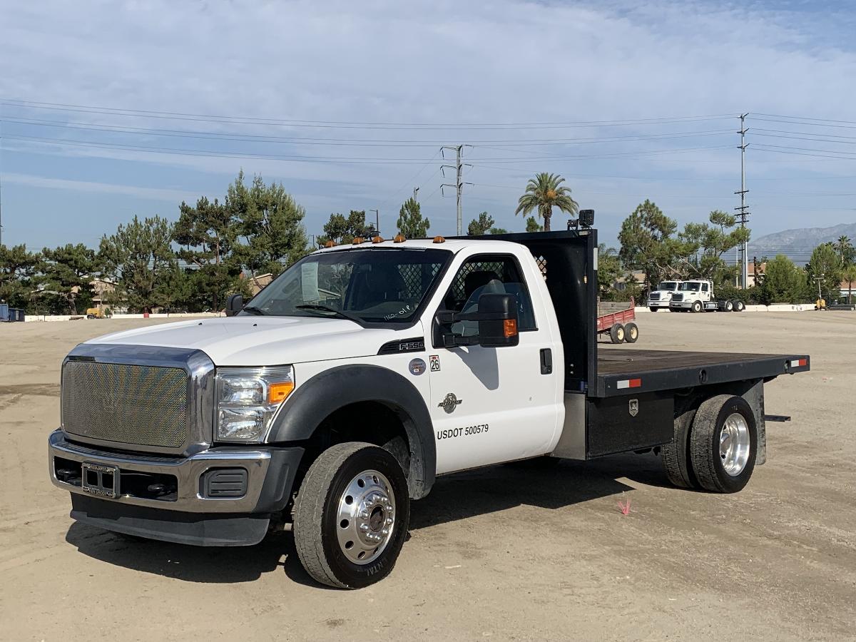  FORD F550 FLATBED TRUCK #
