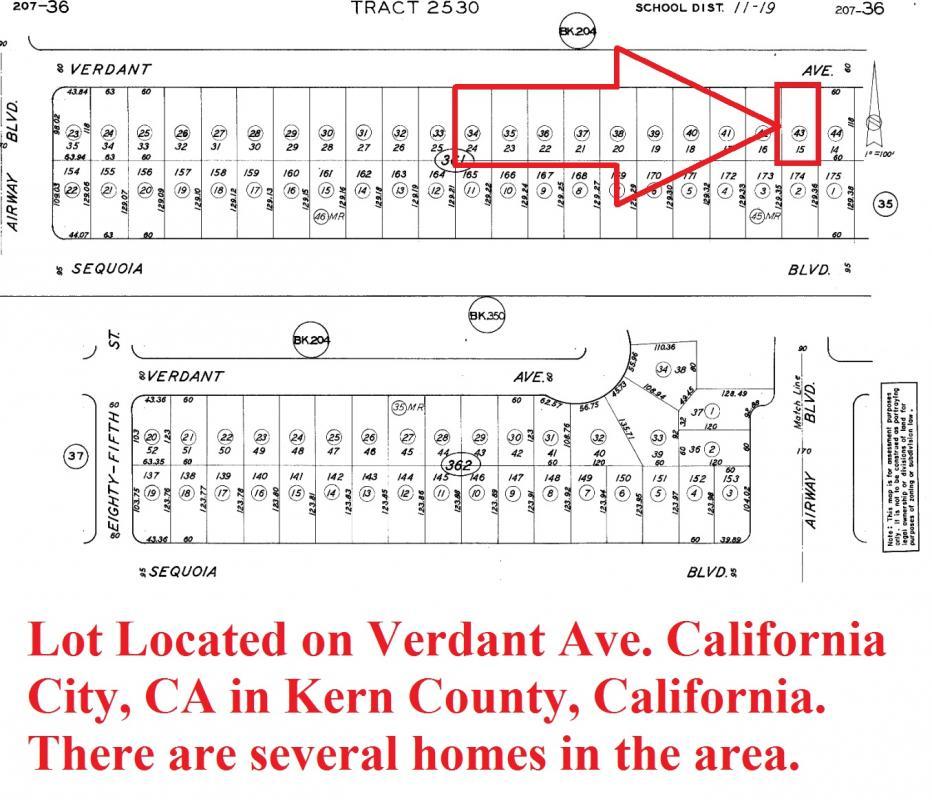 LOT ON VERDANT AVE., LOCATED IN CALIFORNIA CITY #
