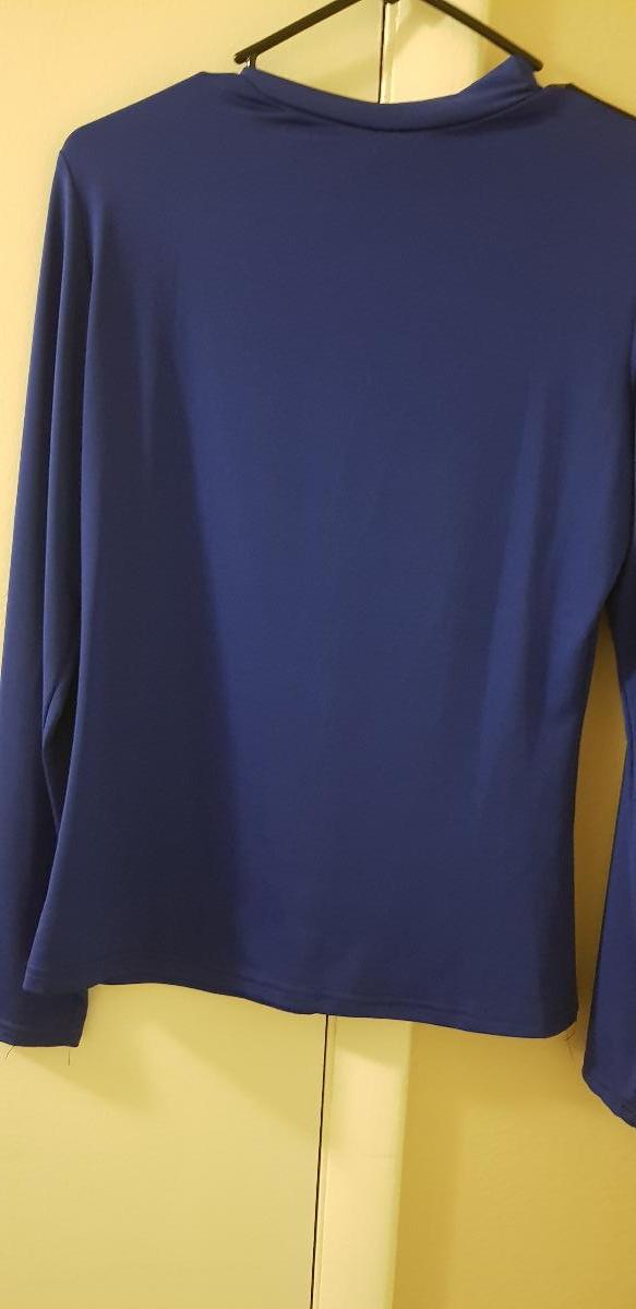 Blouse Long Sleeve XL,royal blue