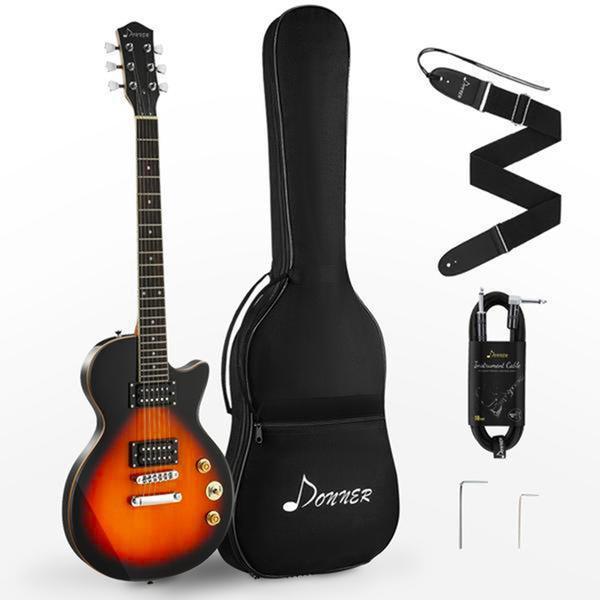 Donner DLP-124S 39 Inch Electric Guitar Kit Sunburst, with