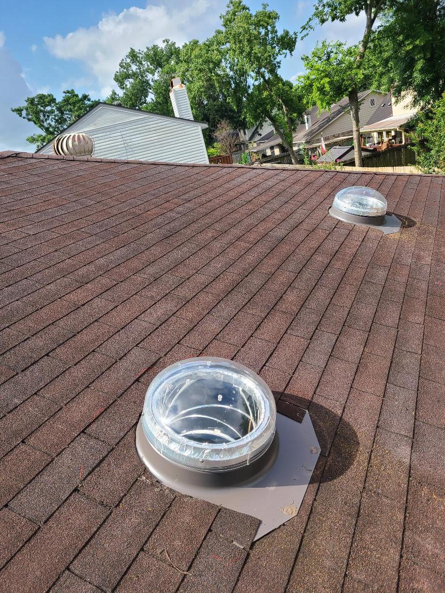 Roof repair and skylight install