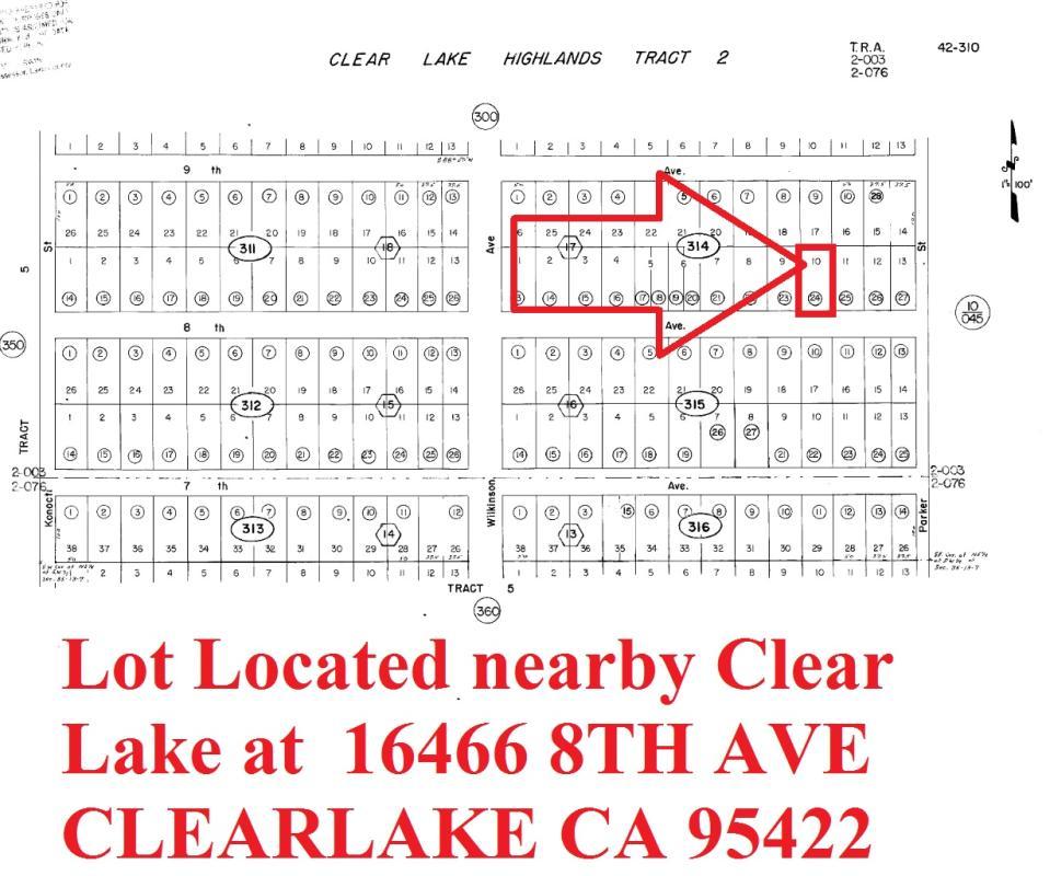 LOT NEAR CLEAR LAKE, LOCATED AT TH AVE, CLEARLAKE,