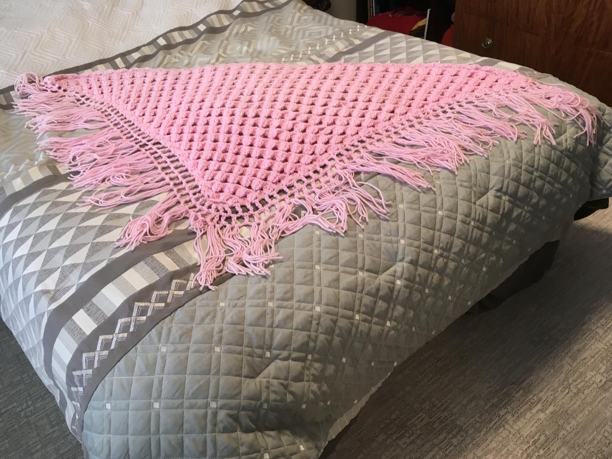 Handmade Pink Blanket New
