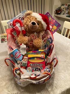 Christmas Gingerbread Bear Basket & goodies