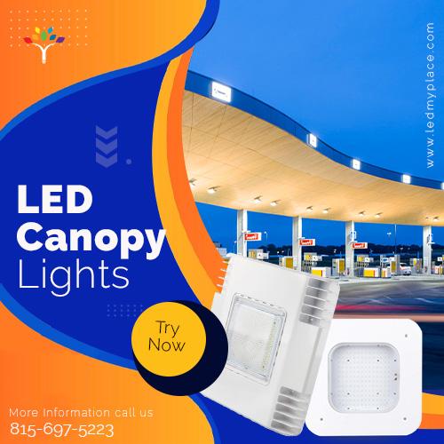Buy Now LED Canopy Lights For Hallways, Gas Stations