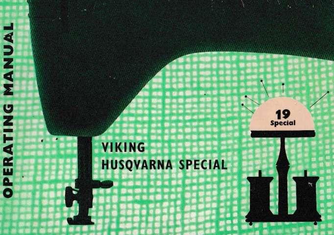 Viking Husqvarna Special 19 Sewing Machine Instruction
