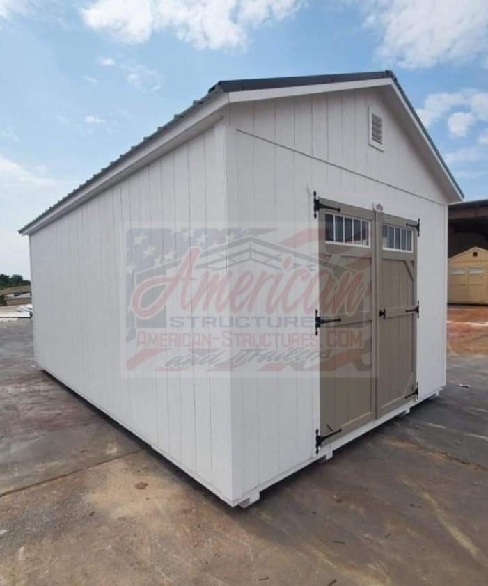 12X24 UTILITY SHED WITH TRANSOM DOOR
