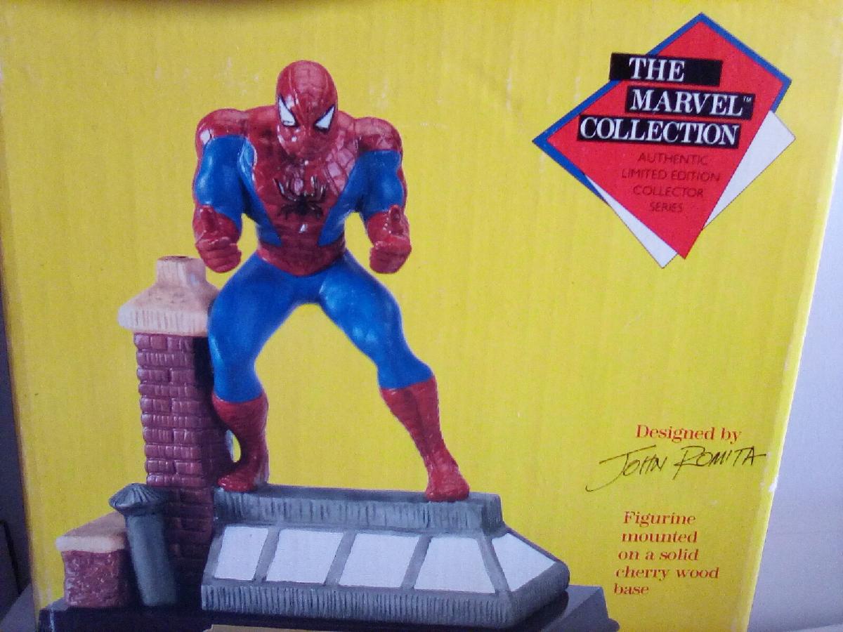 Spider-Man statue for sale.
