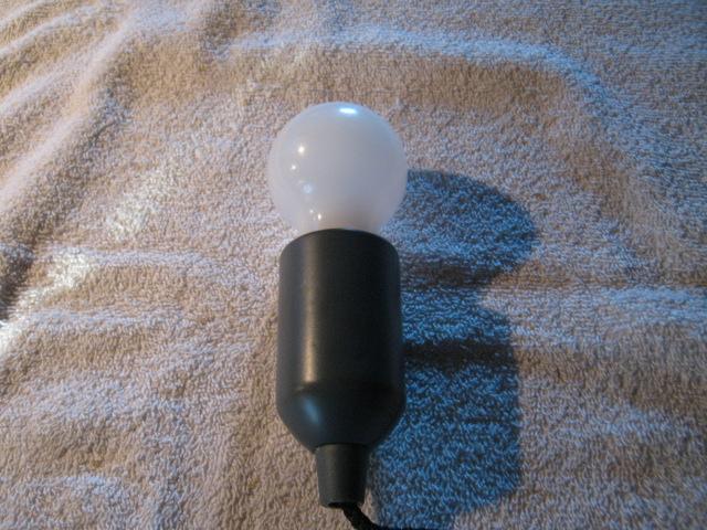 Battery Operated Light Bulb in a Socket