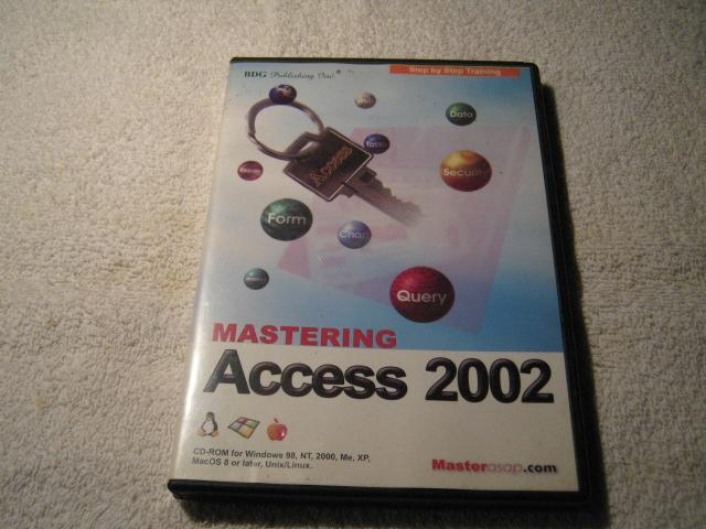 Mastering Access  – CD for Windows 98,NT, , Me,