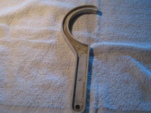 Used Water Filter Housing Wrench