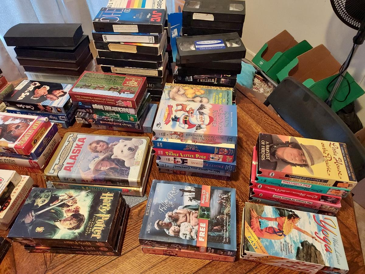 Vcr tapes movies all kinds asking 25$