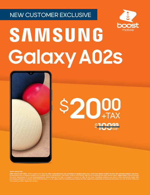 Sumsang Galaxy for $20 @ BOOST MOBILE