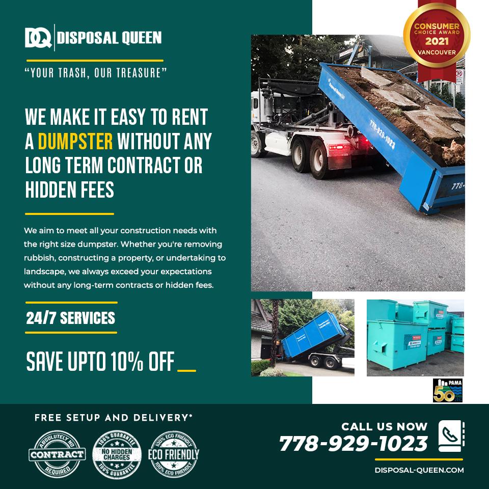 We make it easy to rent a dumpster without any long term
