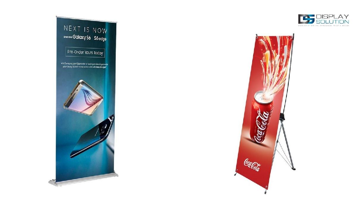 Bold and unique Trade Show Banner: Retractable banners |