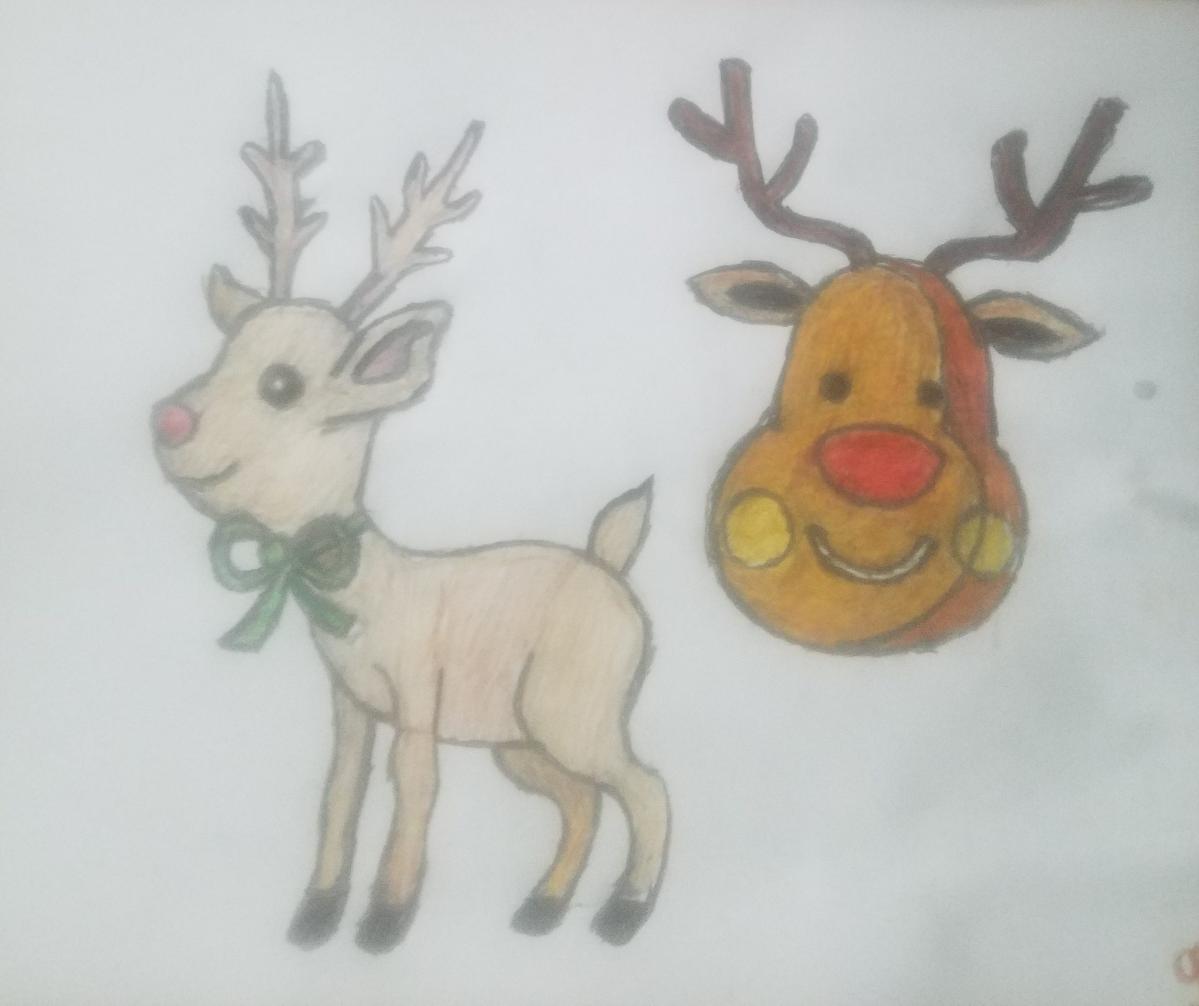 Christmas New Years Reindeer Miracle 3 GG – 9″ x 12″
