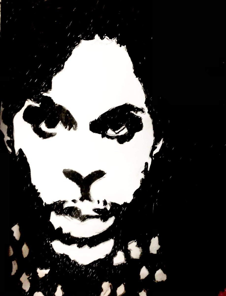 Prince Black & White 100 GG – 8″ x 11″ Art Black Ink