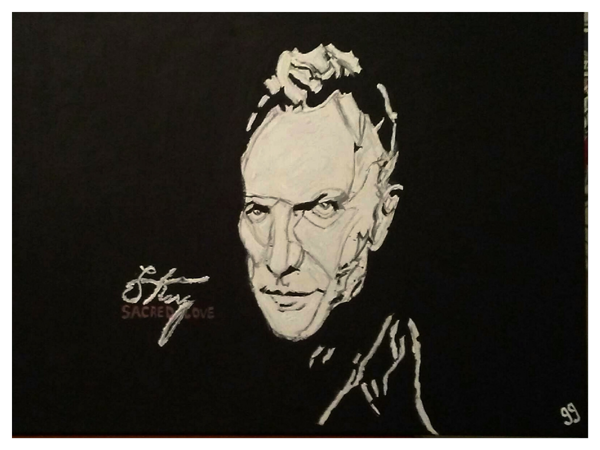 Sting Album Cover Sacred Love – 18″ x 24″ Canvas