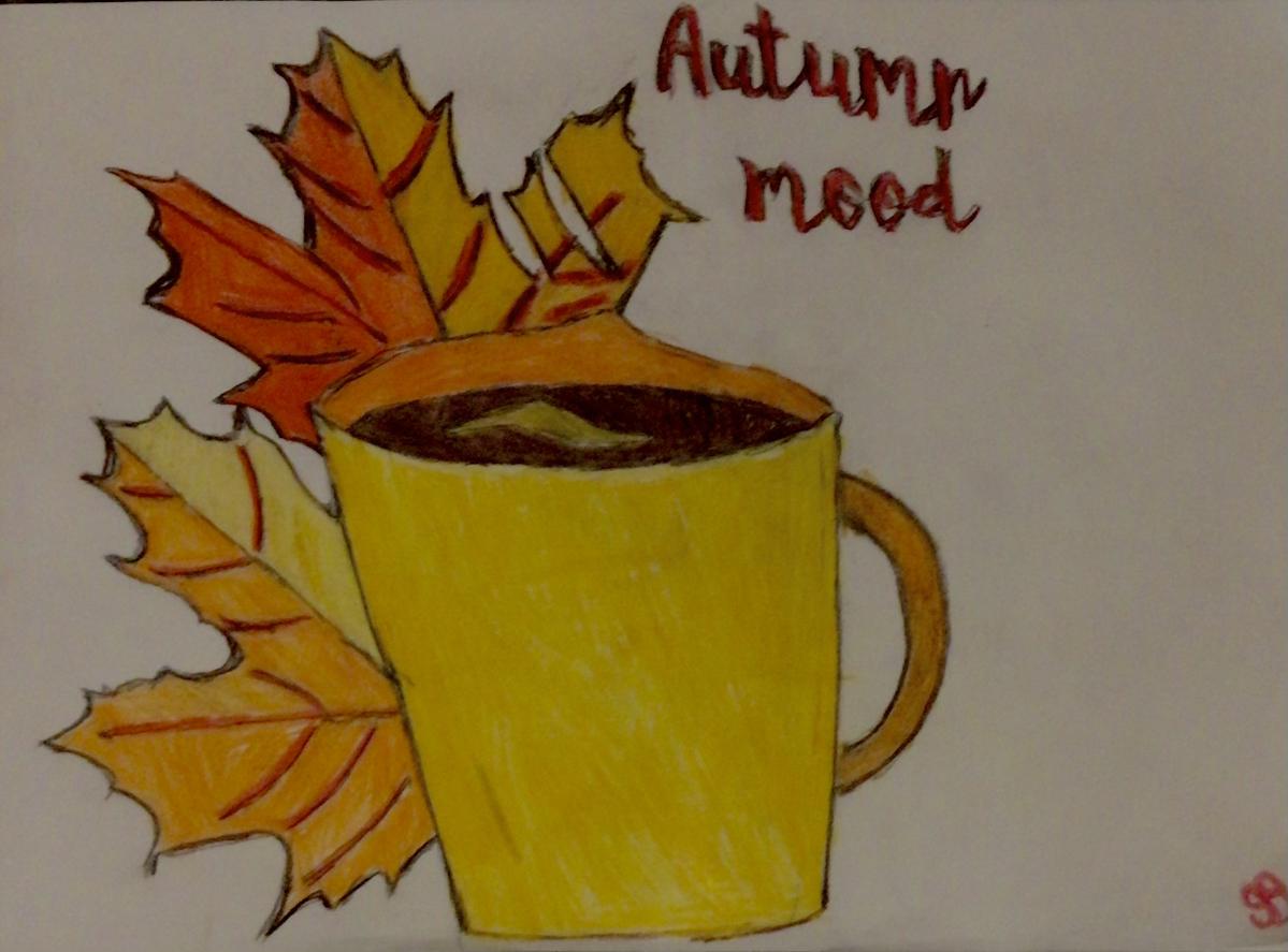 Autumn Mood Art From GG – 9” x 12” Colored Pencil