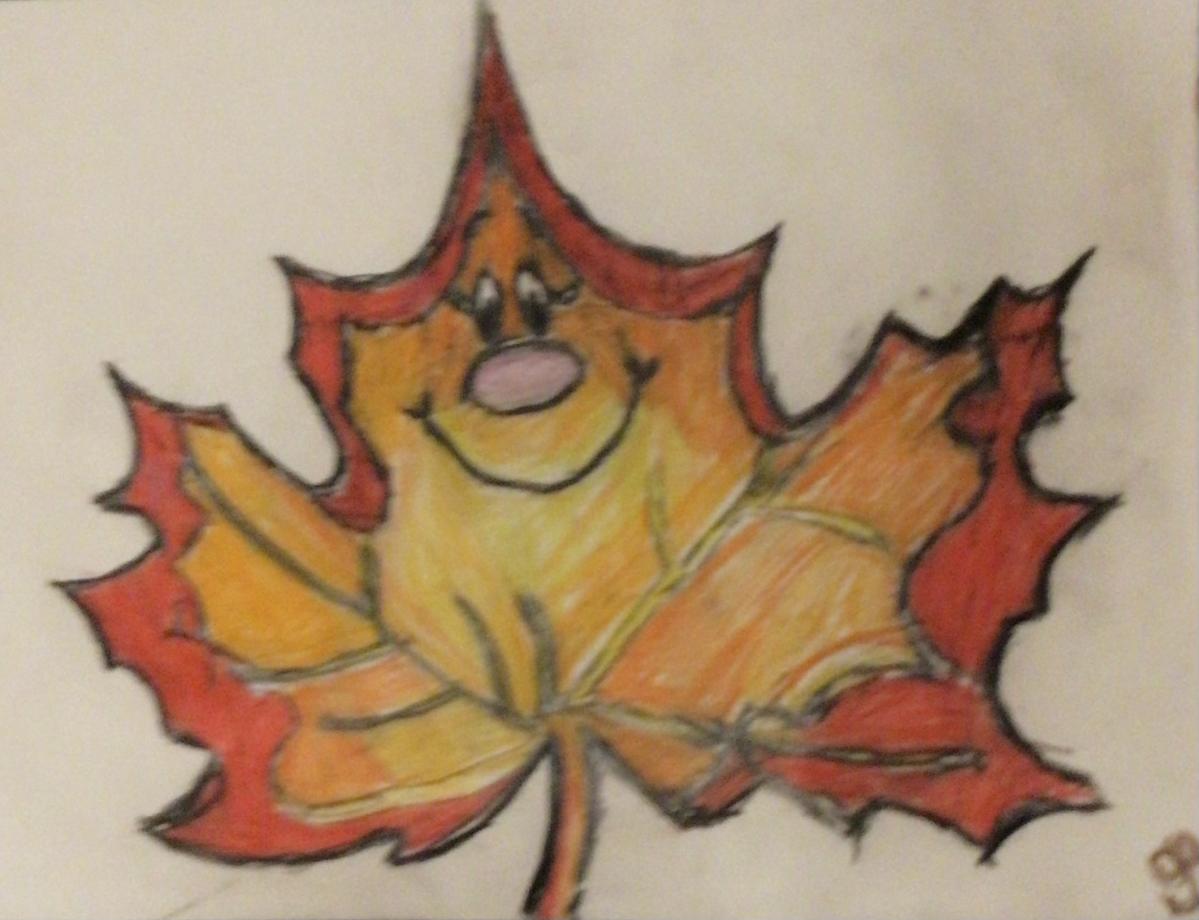 GG Original Autumn Fall Leaves 98 – 9” x 12” Colored