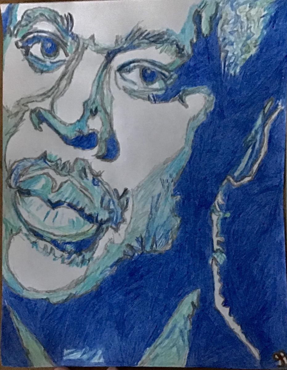 Luther Vandross GG – 8” x 11” Colored Pencil