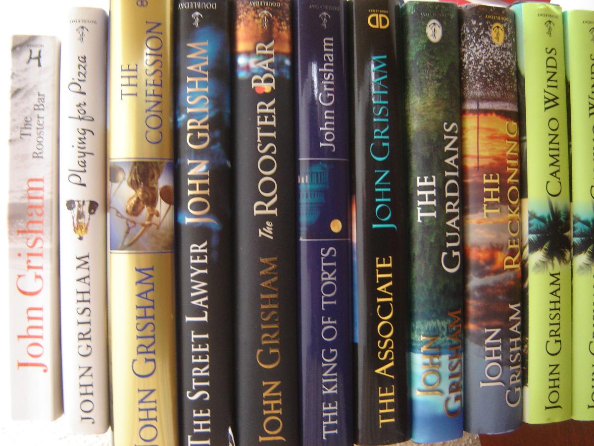 JOHN GRISHAM: 9 hardcover novels. * new/as new * only $5.00