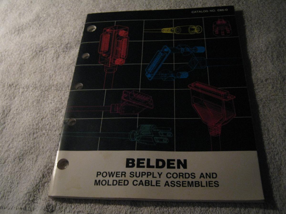 BELDEN – POWER SUPPLY CORDS AND MOLDED CABLE ASSEMBLIES