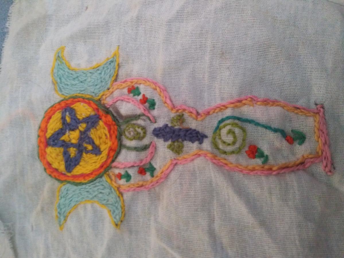 Custom Hand Embroidered art