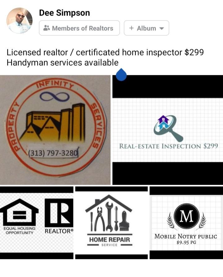 Certificated home inspector $299/ handyman services