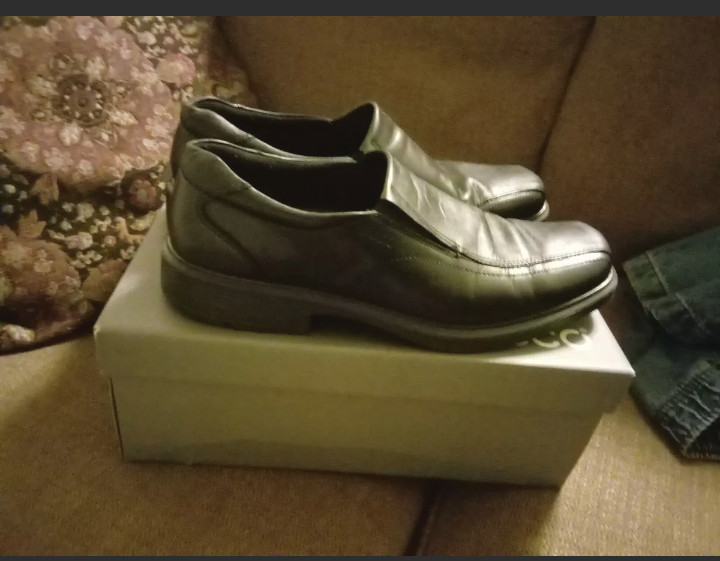 Ecco Helsinki Slip On Leather Loafers Shoes Men’s EU 48/US