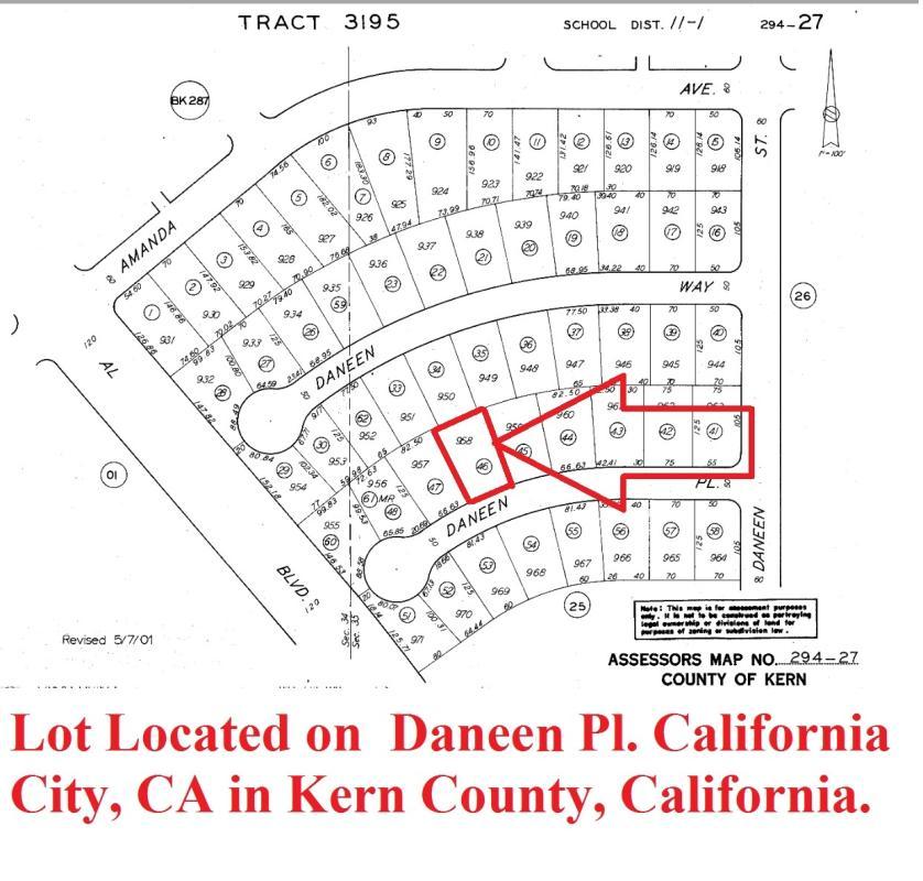 LOT IN CALIFORNIA CITY, LOCATED ON DANEEN PL. KERN COUNTY